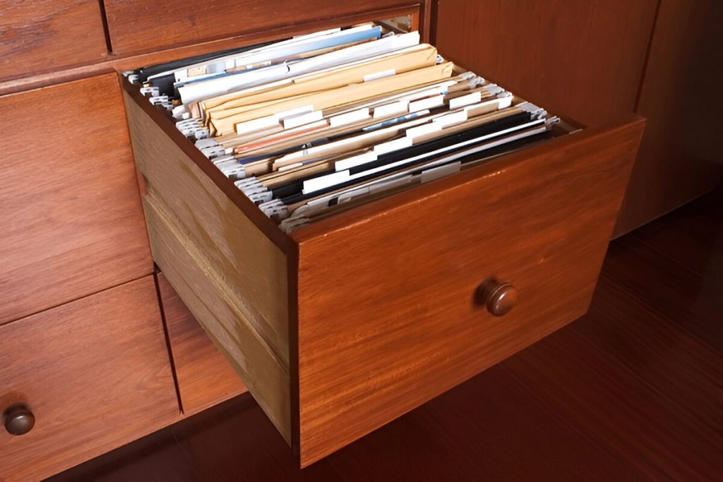 Wooden File Cabinet